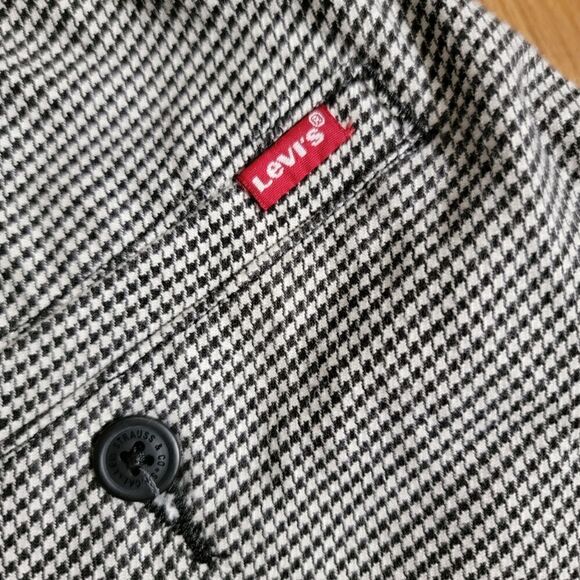 Levi's Premium XX Chino EZ Taper III Pants Trousers Black Grey Pattern Cotton S - Picture 15 of 15